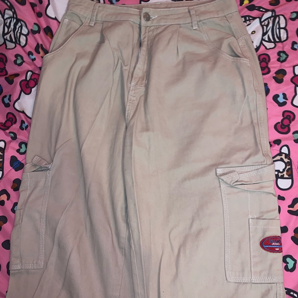 TAN CARGO PANTS